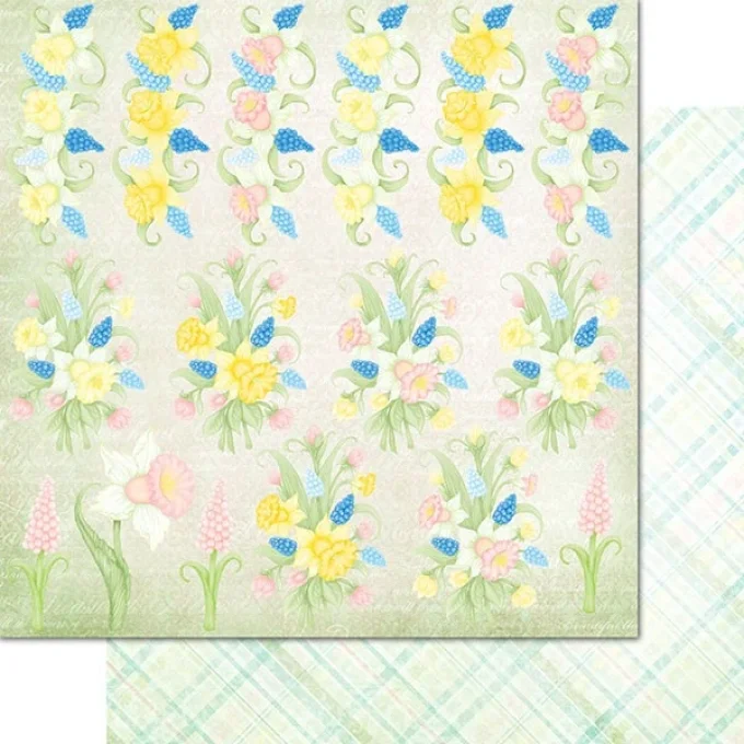 Bloc de papier Delightful Daffodil 30.5 x 30.5 cm - Heartfelt Créations