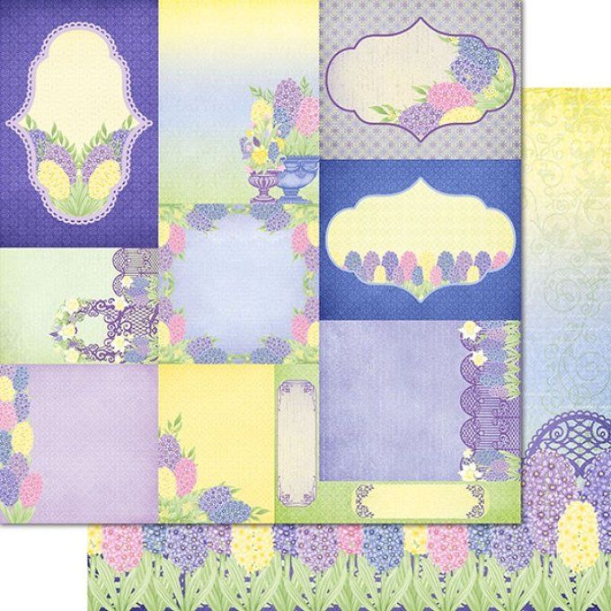 Bloc de papier Spring Garden 30.5 x 30.5 cm - Heartfelt Créations