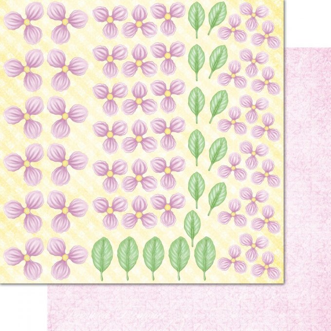 Bloc de papier doux magnolia - 30.5x30.5 cm - Heartfelt Créations