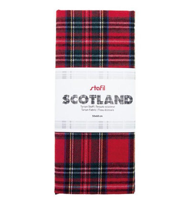 Tissu tartan rouge SCOTLAND