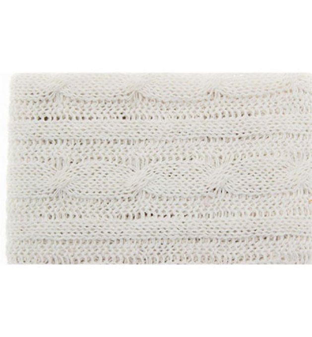 Tissu tricoté blanc 48x70cm Stafil