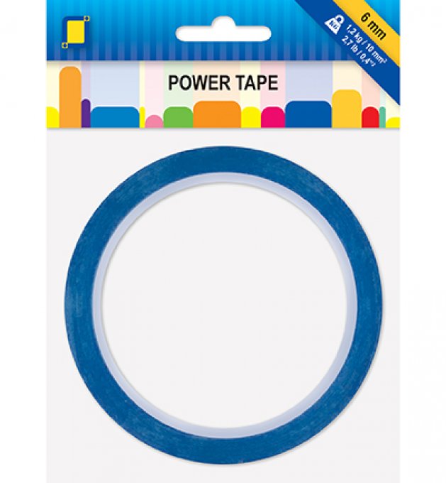Adhésif double face  Fixation Extra forte 6mm x 10 M