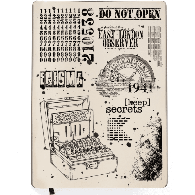 CLEAR STAMP SET 6"X8" ENIGMA