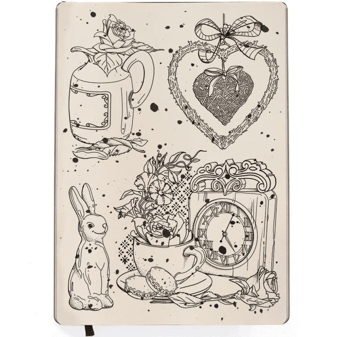 CLEAR STAMP SET 6"X8" SPRING TIME