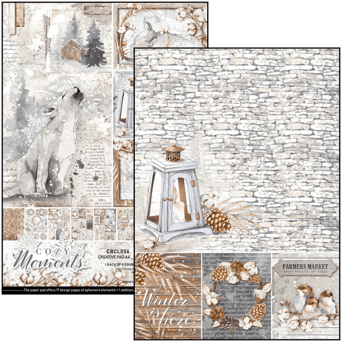 COZY MOMENTS PAD A4 9 / PKG