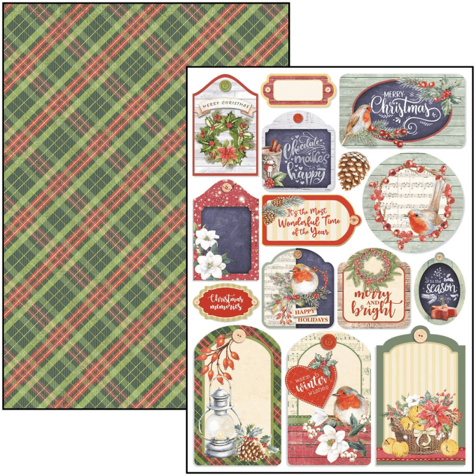 CHRISTMAS VIBES PAD A4 9/PKG