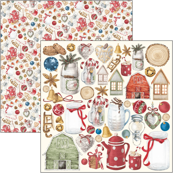 CHRISTMAS VIBES PAD 12X12 12/PKG