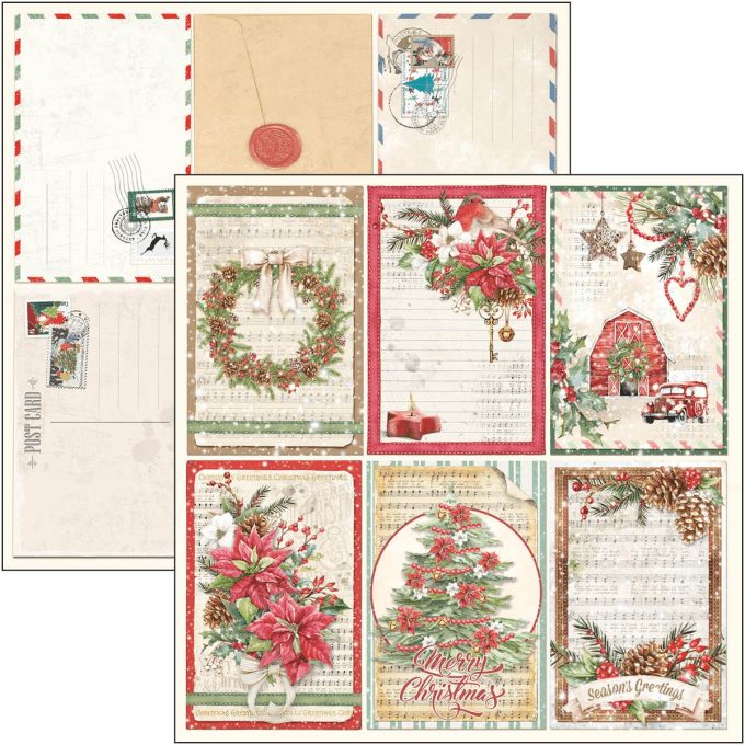 CHRISTMAS VIBES PAD 12X12 12/PKG