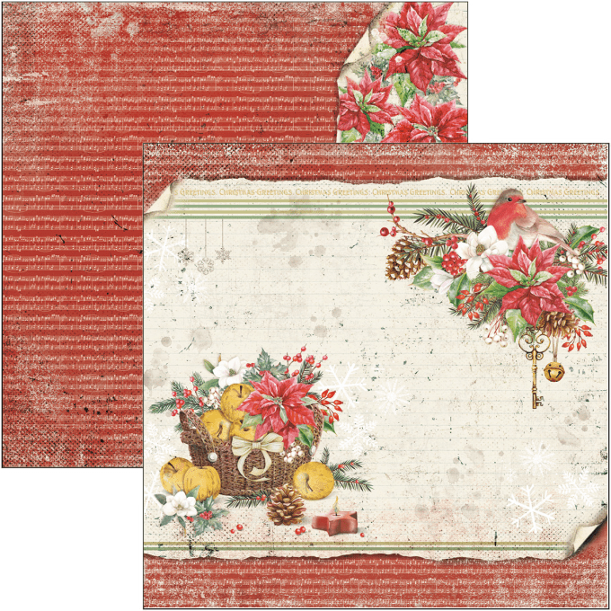 CHRISTMAS VIBES PAD 12X12 12/PKG