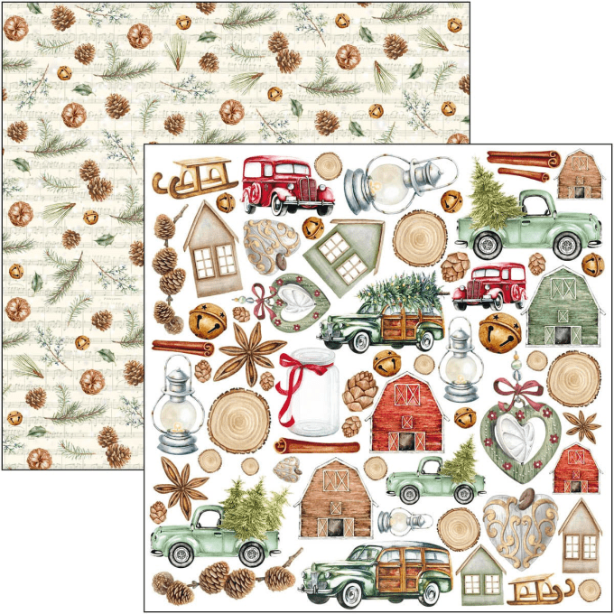 CHRISTMAS VIBES PAD 6X6 24/PKG