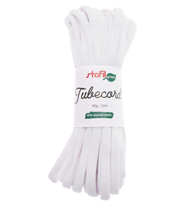 Tubecord Cordon tubulaire blanc