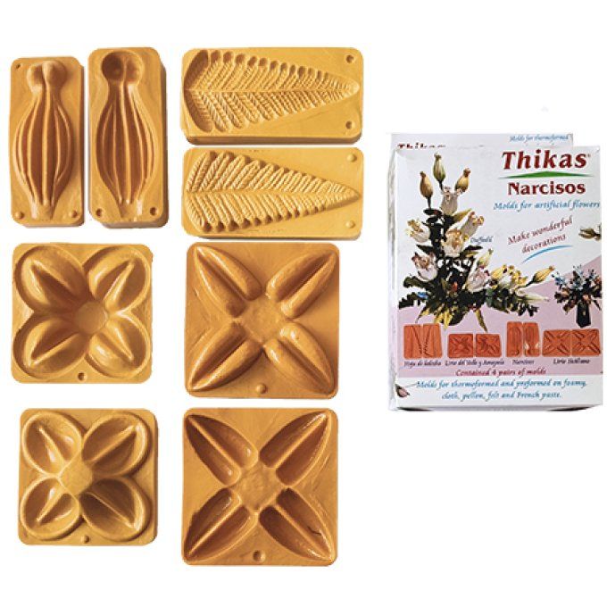 Moule pour les fleurs et les feuilles narcisse