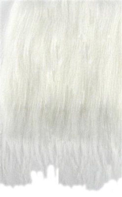 Peluche Blanche poils longs