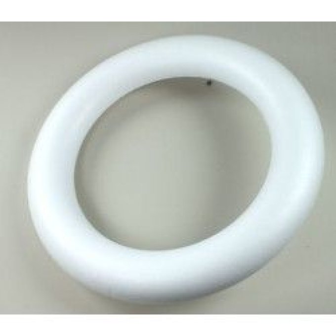 Couronne en polystyrène de 30 cm avec dos plat