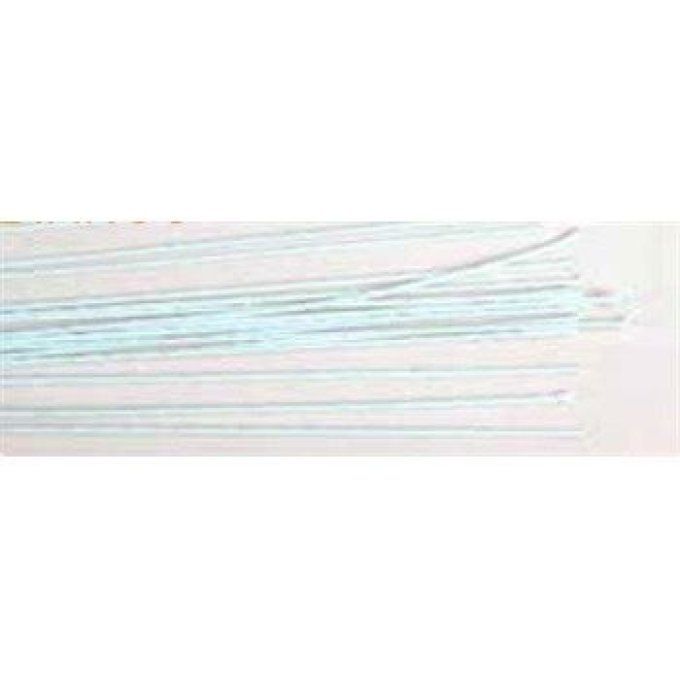 Tiges métalliques Blanches x100