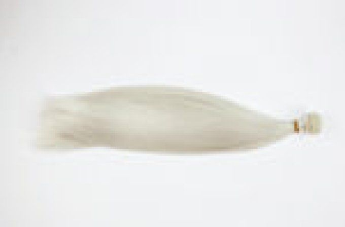 Cheveux de fée raides Argent 35 cm 