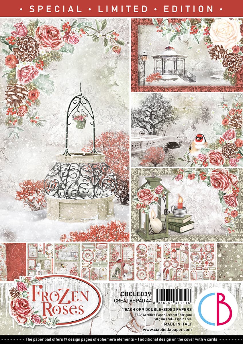 FROZEN ROSES LIMITED EDITION CREATIVE PAD A4 9/PKG
