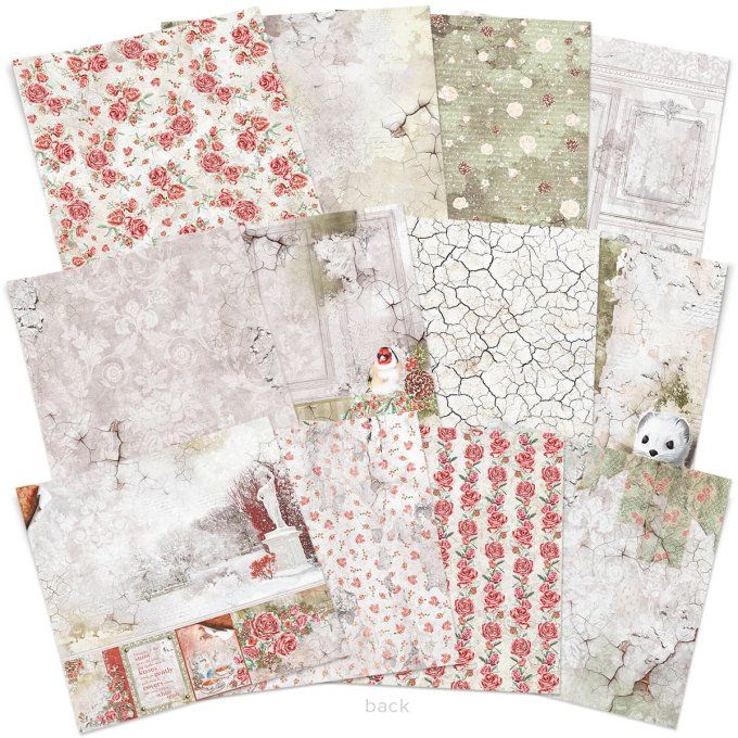 FROZEN ROSES LIMITED EDITION PAPER PAD 12"X12" 12/PKG