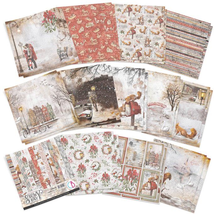 MEMORIES OF A SNOWY DAY PAPER PAD 6"X6" 24/PKG