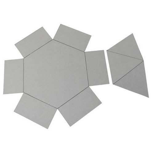Grand conteneur en carton hexagonal 3D