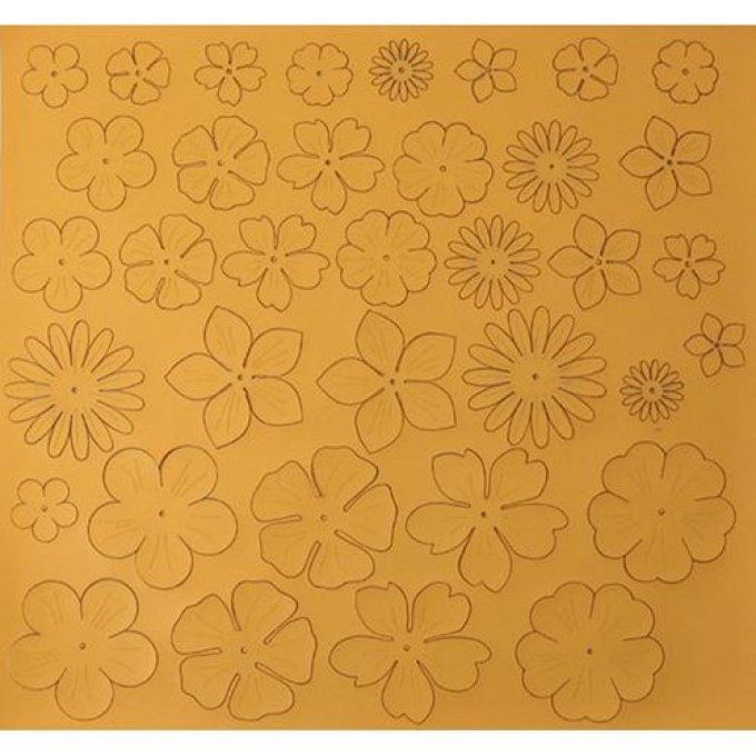 Eco Cuir Nappa Fleurs Narcisse