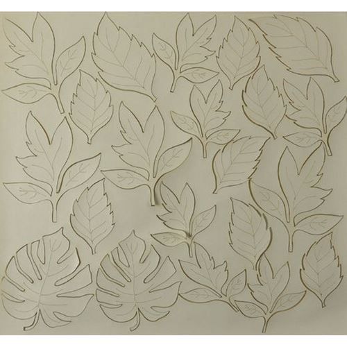 Eco cuir nappa feuilles de glace