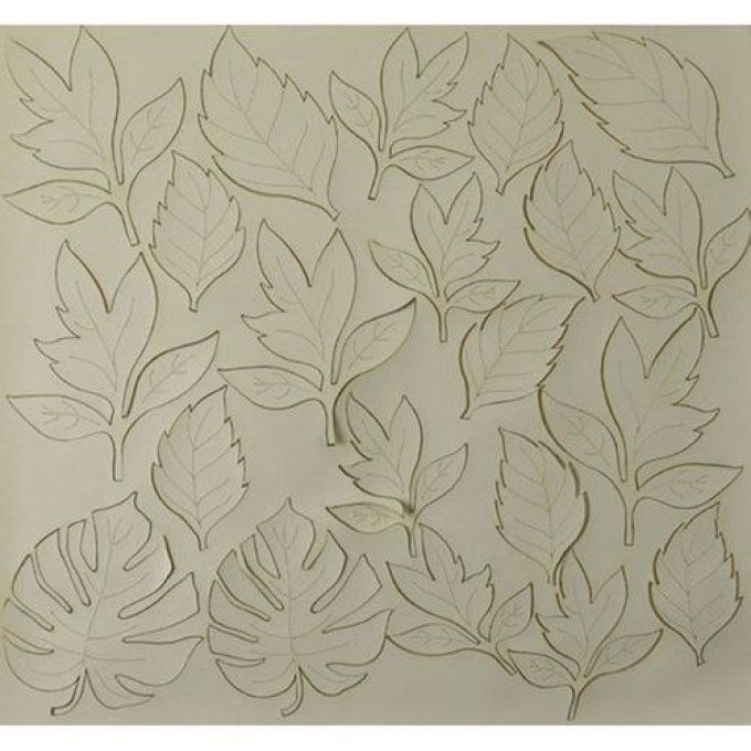 Eco cuir nappa feuilles de glace