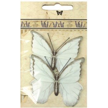 Papillons décoratifs blancs