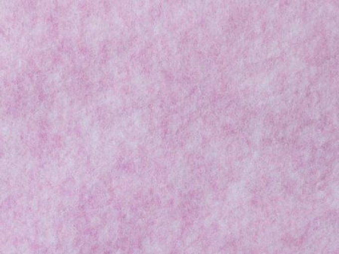 Feutrine thermoformable Ecofelt ROSA MELANGE Renkalik 50 x 70 cm
