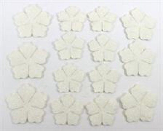 ROSA CANINA feutre stardust col.blanche cm.25x30