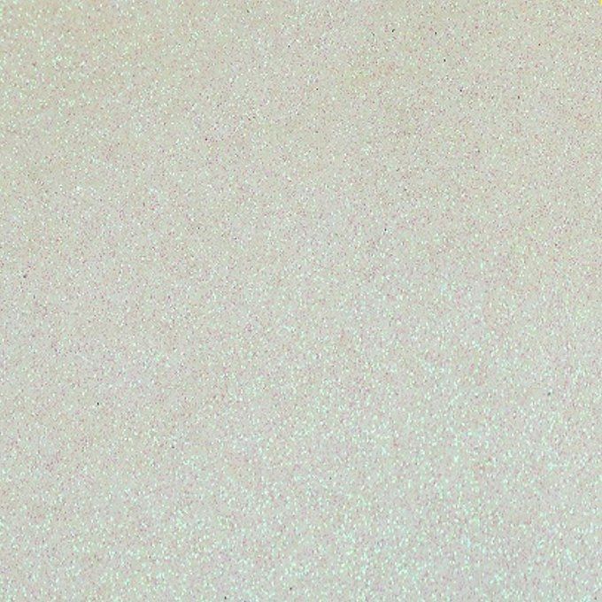 Feutrine Glitter BIANCO/IRIDESCENTE Thermoformable 48x50 cm