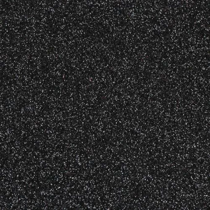 Feutrine Glitter  NERO/NERO Thermoformable 48x50 cm
