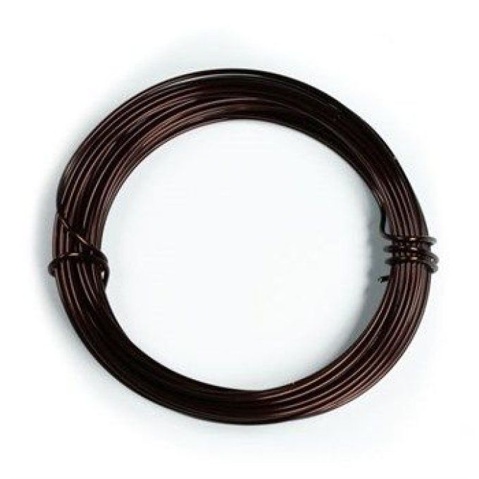 Fil d’aluminium marron x12 mètres