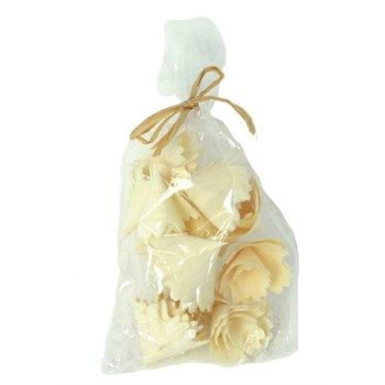 Fleurs en bois ivoire X12