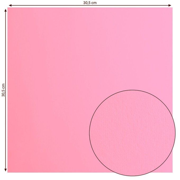 Florence • Papier Cartonné Lisse 30,5x30,5cm Pink X 20