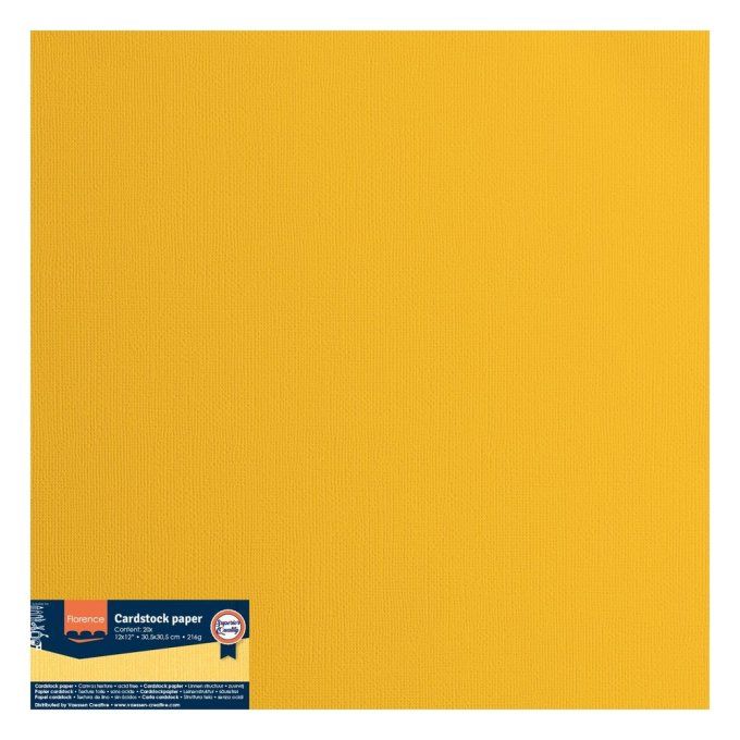 Florence • Papier Cartonné Lisse 30,5x30,5cm Honey X 20