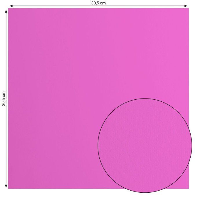  Florence • Papier Cartonné Lisse 30,5x30,5cm Fuchsia X 20