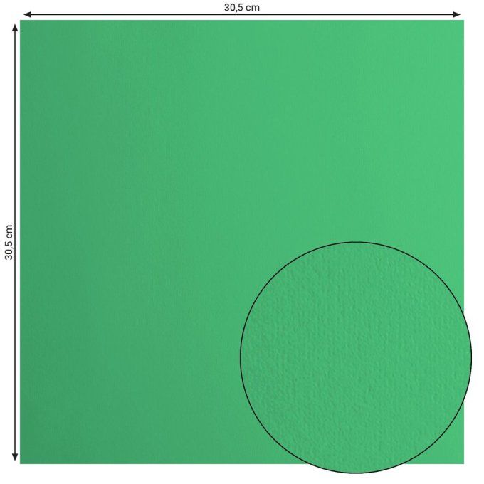 Florence • Papier Cartonné Lisse 30,5x30,5cm Emerald X 20