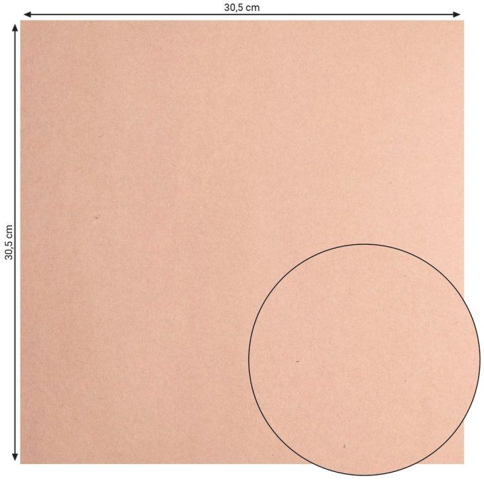 Florence • Papier Cartonné Lisse 30,5x30,5cm Kraft lightX 20