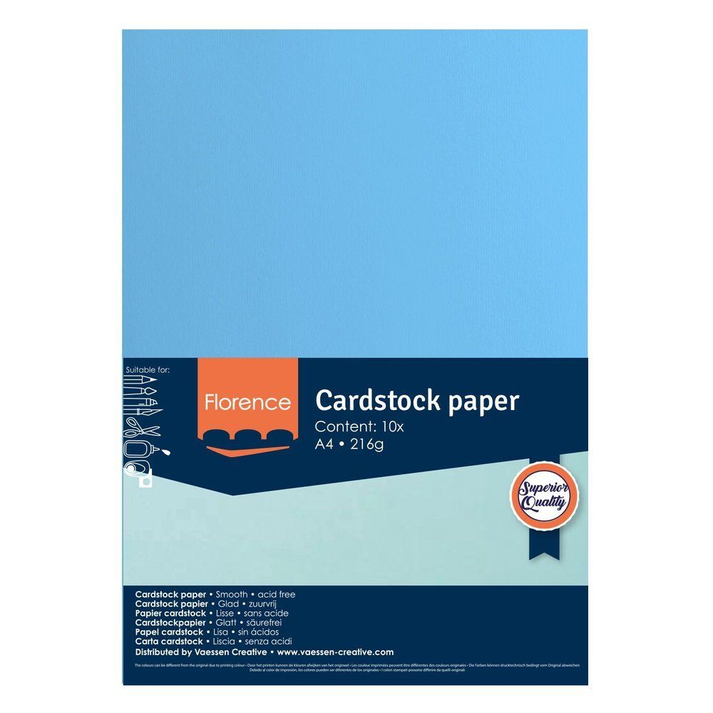 Florence • Papier Cartonné Lisse A4 21X29.7 cm  River X 10