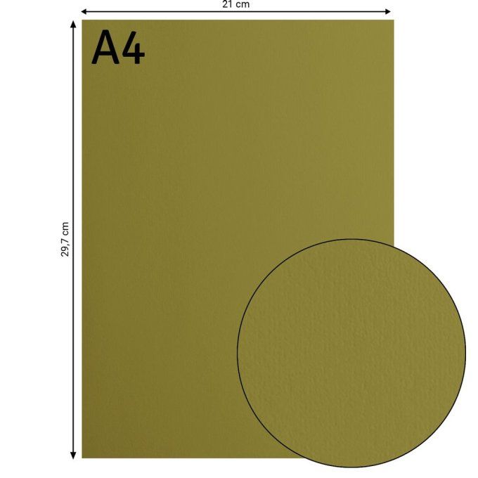 Florence • Papier Cartonné Lisse A4 21X29.7 cm  Acacia  X 10