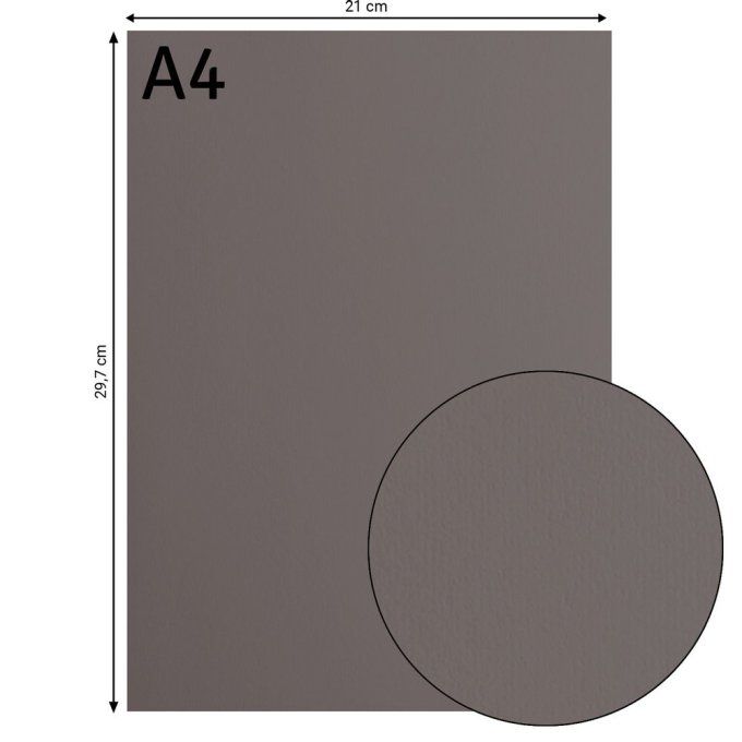Florence • Papier Cartonné Lisse A4 21X29.7 cm  Concrete X 10