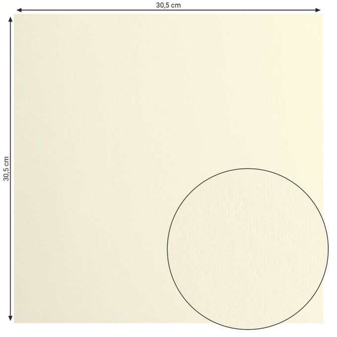 Florence • Papier Cartoné Lisse 30,5x30,5cm Raffia X 20