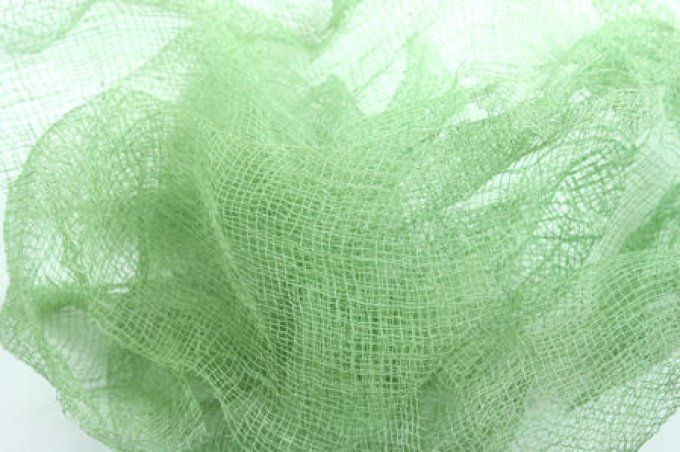 Gaze décorative Verte 200 x 30 cm