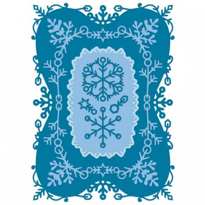 Des  Holiday Snowflake Frame 