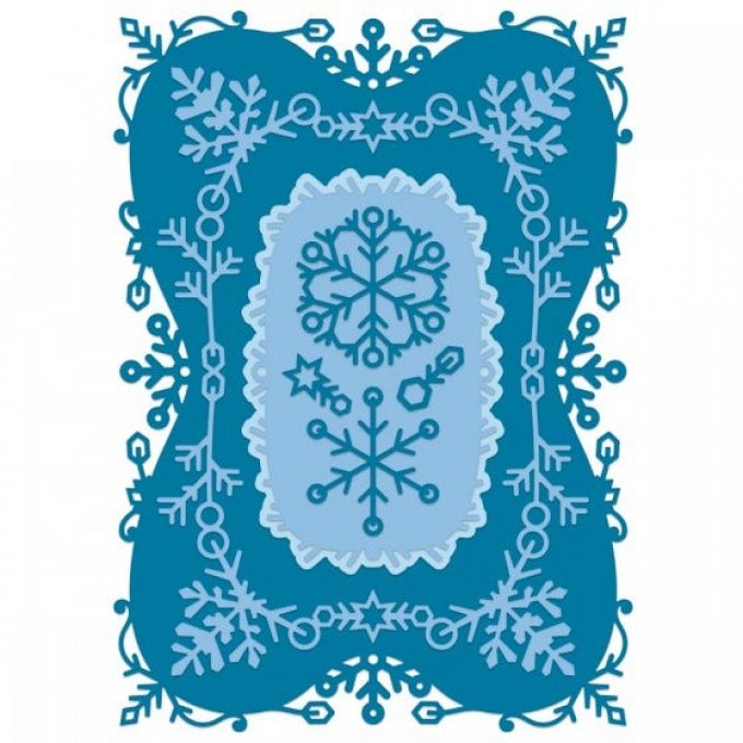 Des  Holiday Snowflake Frame 