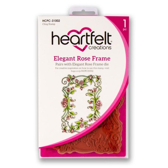 Tampons + Dies Elegant Rose frame