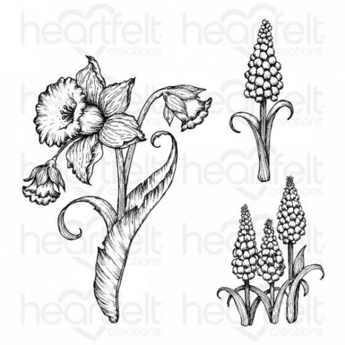 Tampons + Dies Delightful Daffodil & Hyacinth