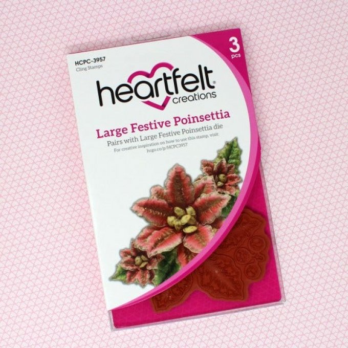 Tampons + Dies + Mold Large Festive Poinsettia