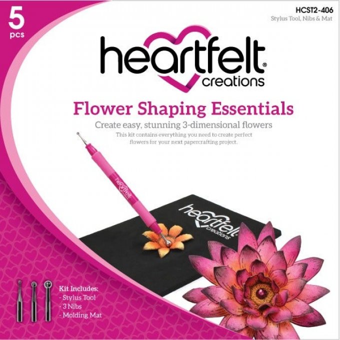 Set essentiel de mise en forme des fleurs-heartfelt-boutiscrap,HCST2-406